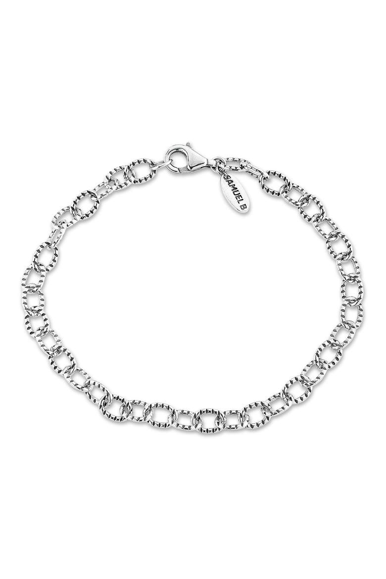 Link Chain Bracelet, Main, color, SILVER
