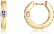 Lafonn Ella Simulated Diamond Huggie Hoop Earrings