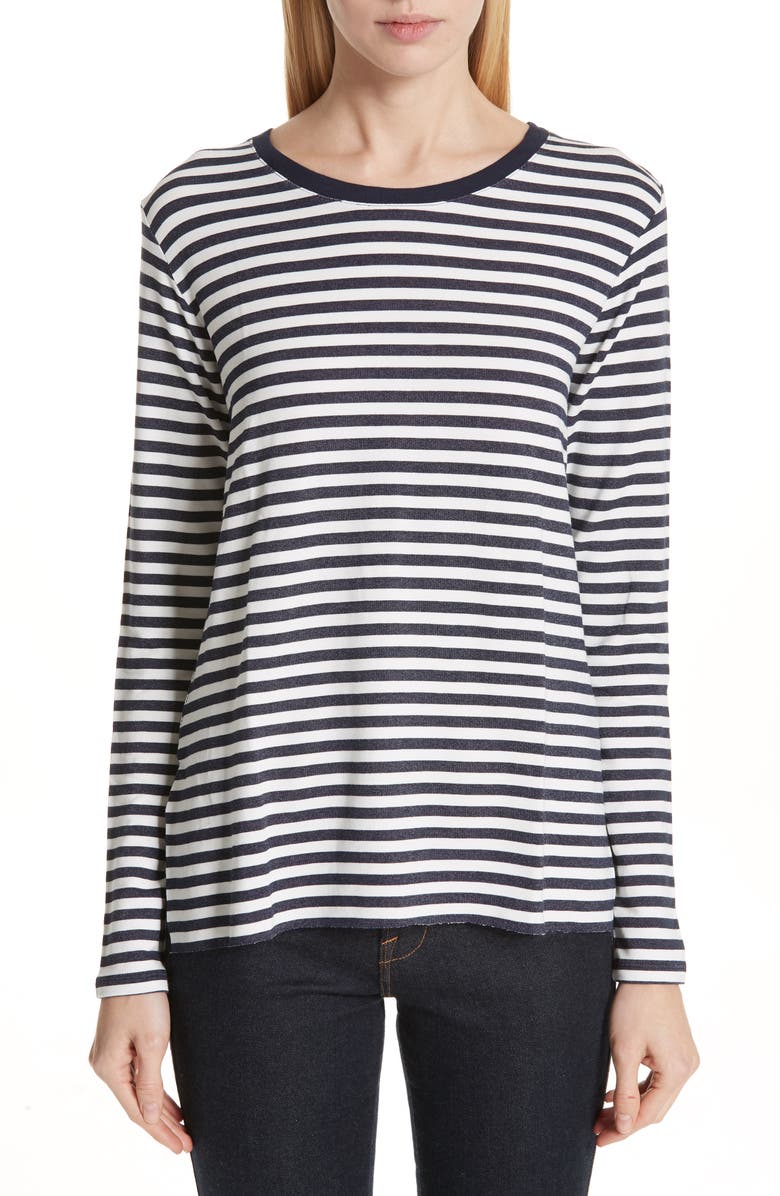 Majestic Filatures Stripe French Terry Top, Main, color, 