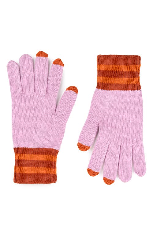 Verloop Sport Cuff Touchscreen Gloves In Pink