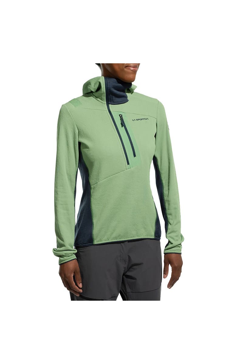 La Sportiva Big Wall Pullover Hoodie - Women
s, Main, color, Aspen Green/Night Sky