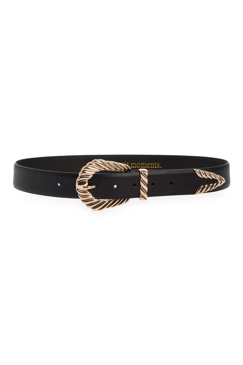 Modern Rodeo Belt, Main, color, BLACK