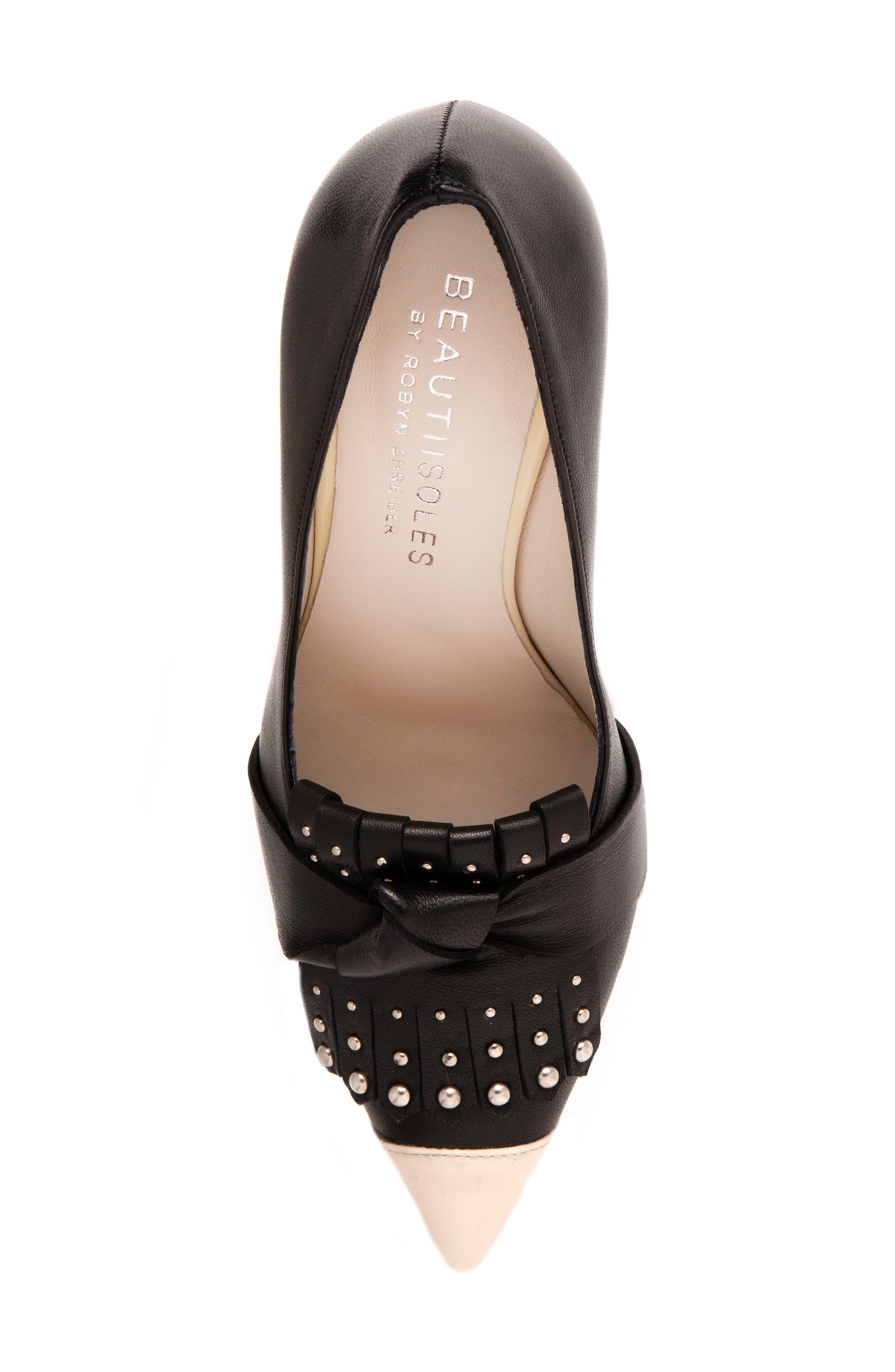 BEAUTIISOLES Octavia Kiltie Pointed Cap Toe Pump, Alternate, color, 