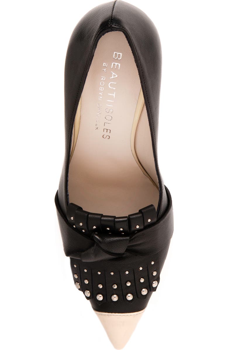 BEAUTIISOLES Octavia Kiltie Pointed Cap Toe Pump, Alternate, color,