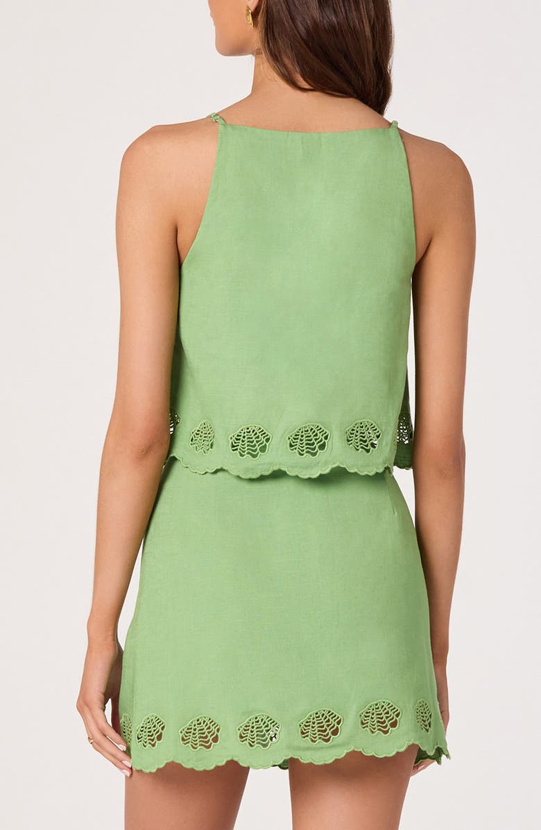 ASTR the Label Taniya Crop Embroidered Top, Alternate, color, Green