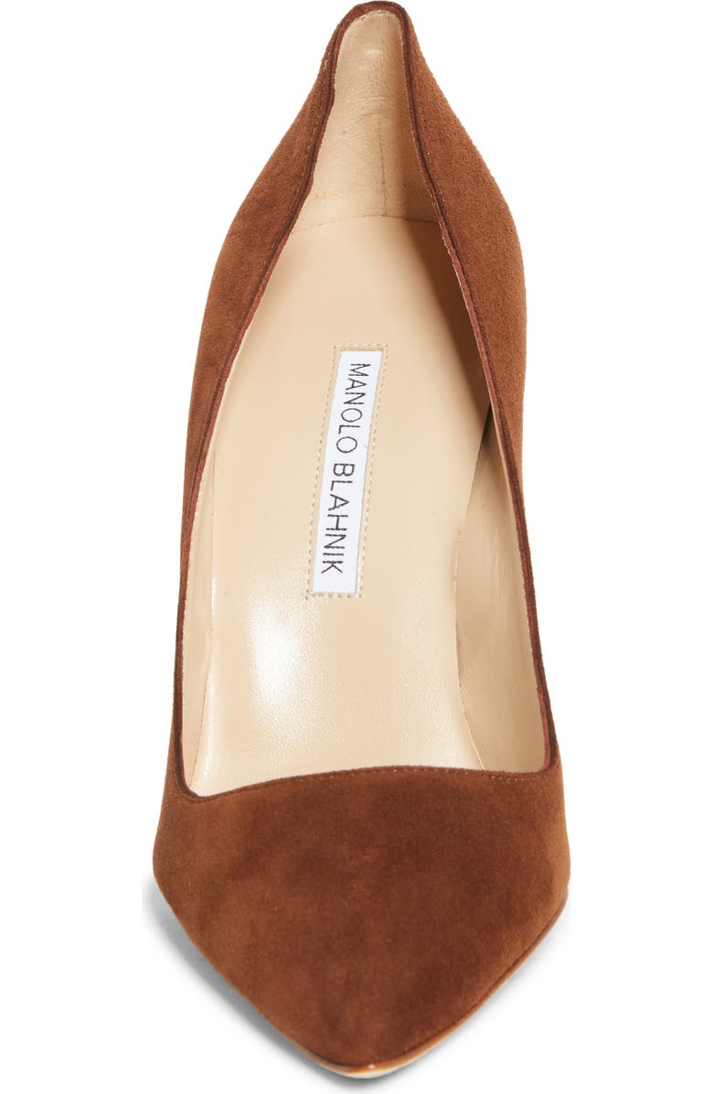 Manolo Blahnik BB Pointed Toe Pump, Alternate, color, Dbrw2079