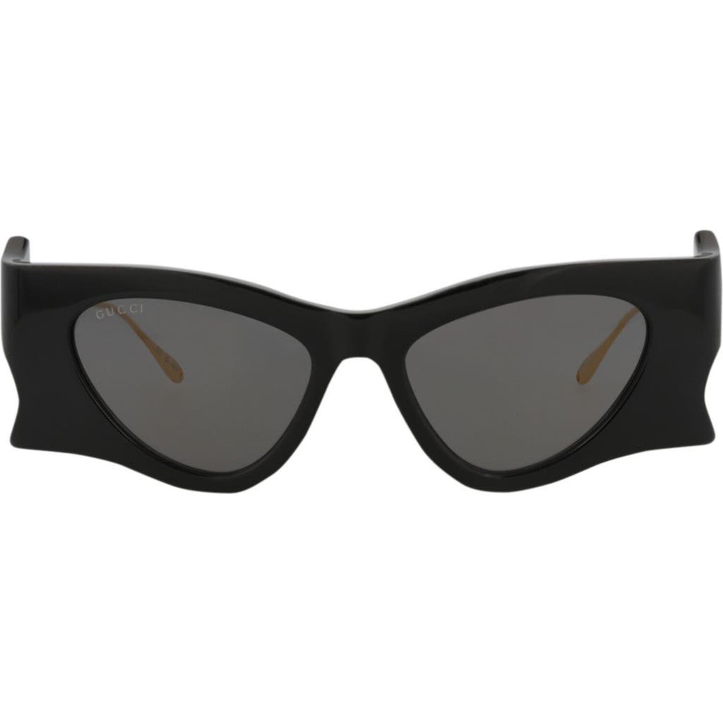Gucci 51mm Cat Eye Sunglasses In Black