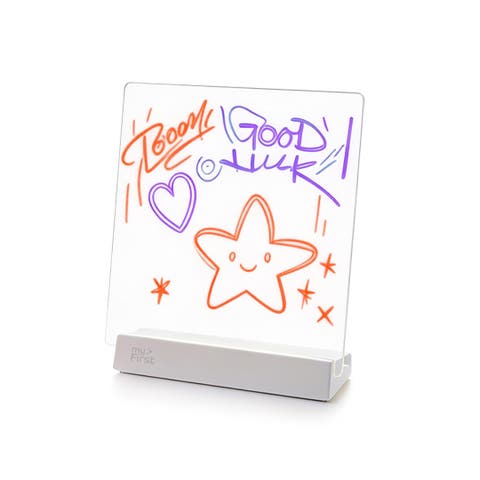 Sketch Clear 11 LED Lighting drawing board, FREE 12 Fluorescent Marker, Up to 10H, 7 Color LED light - WHITE