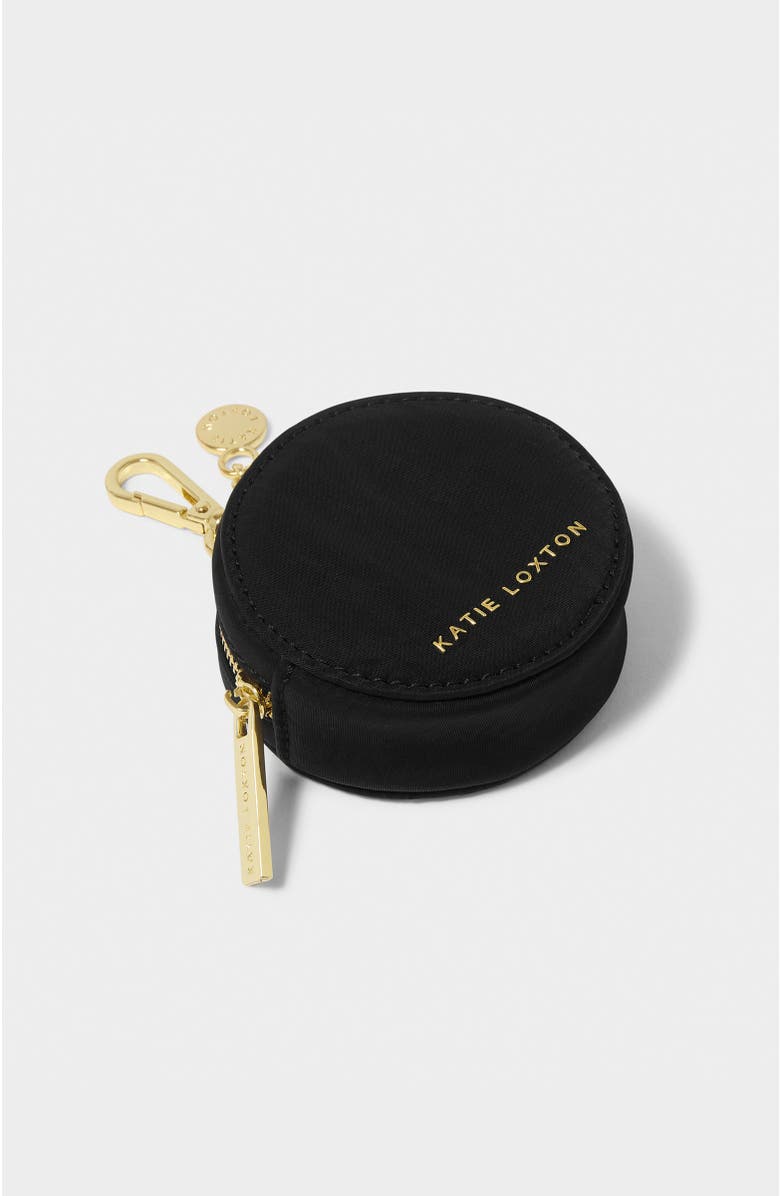 Katie Loxton Nylon-Luxe Clip On Purse, Alternate, color, Black