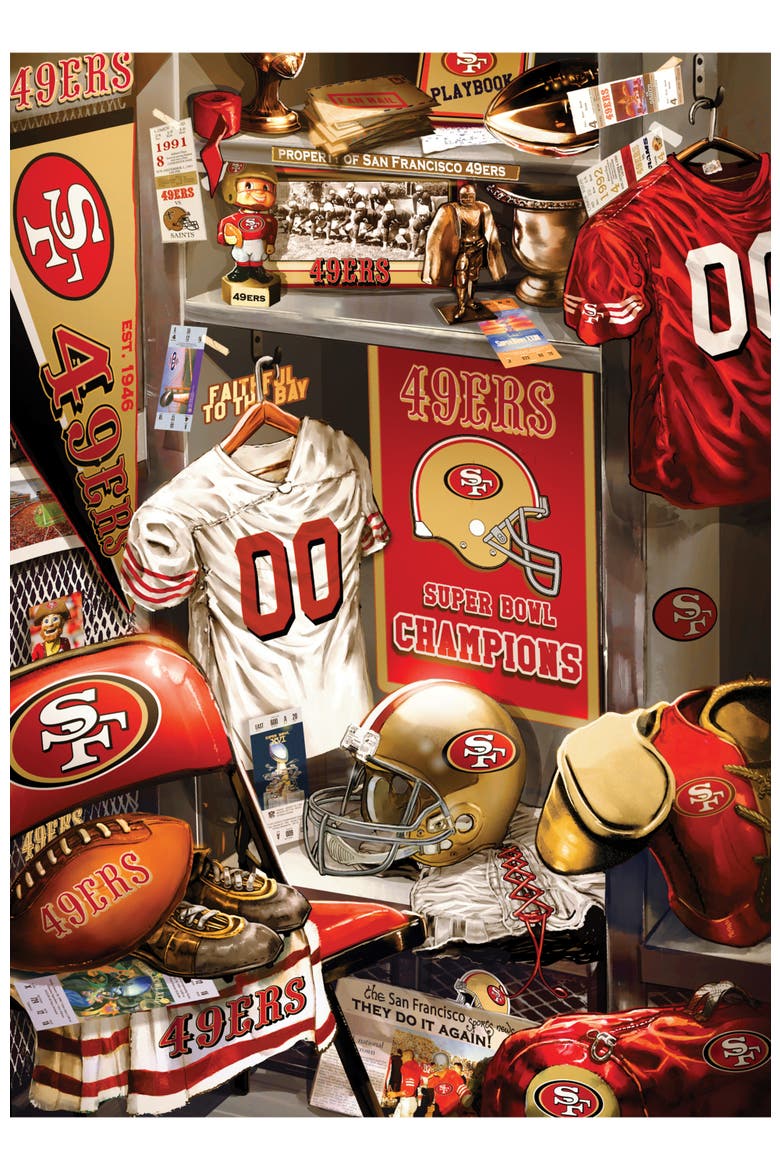 San Francisco 49ers Locker 500pc Puzzle, Alternate, color, Multicolor
