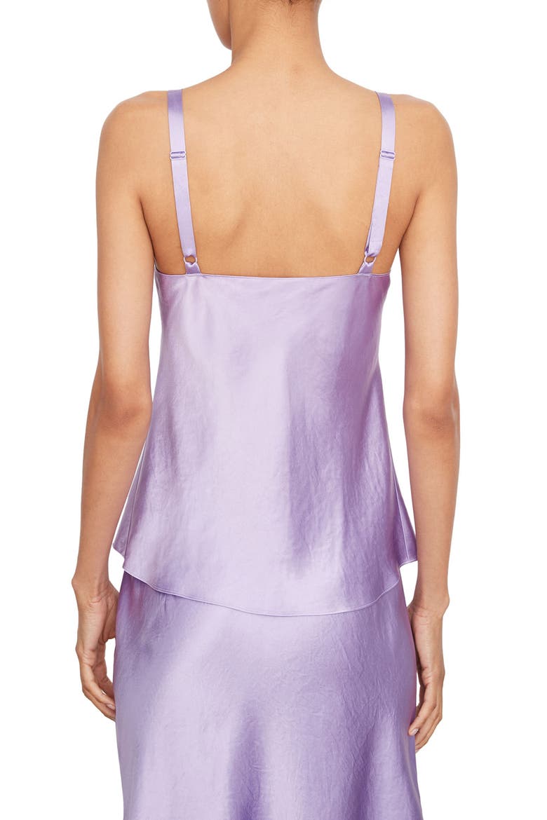 Cowl Neck Satin Camisole, Alternate, color, SUGAR PLUM