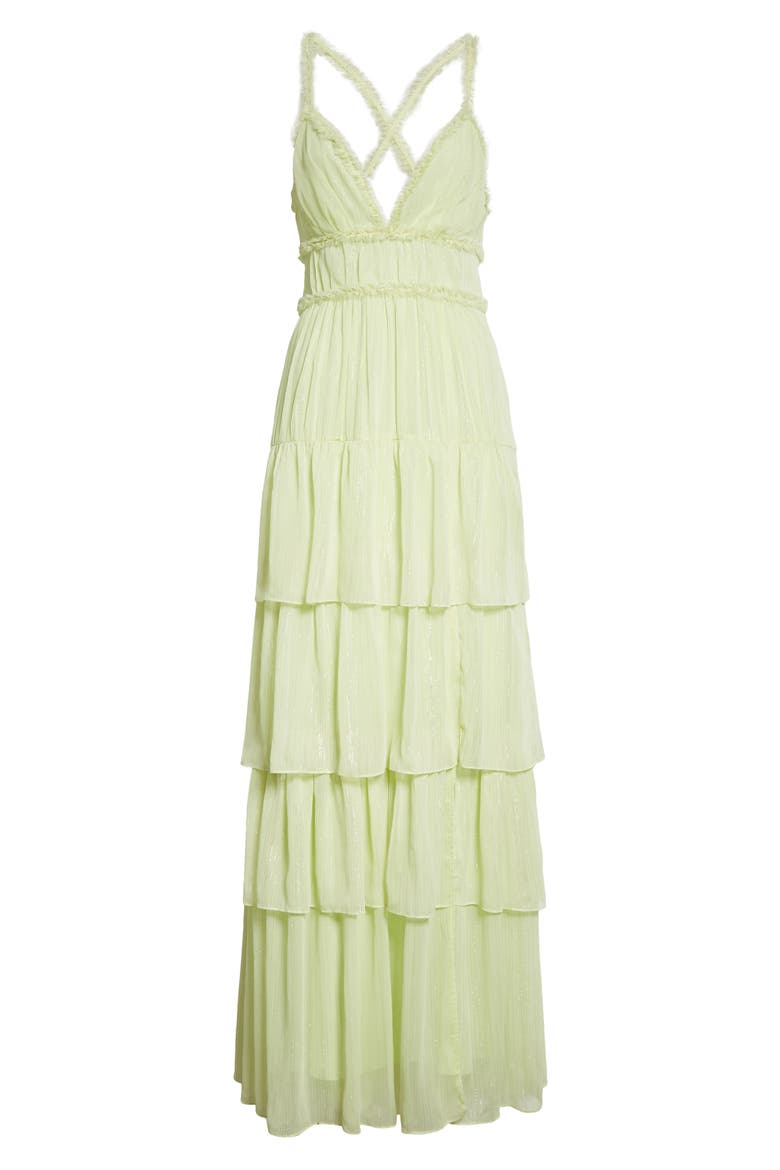 Athena Tiered Maxi Dress, Alternate, color, BUTTERFLY