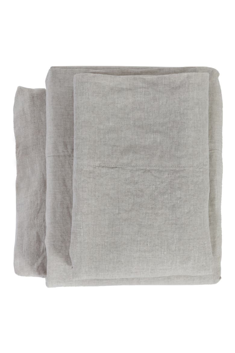 Parker Linen Sheet Set, Main, color, FLAX