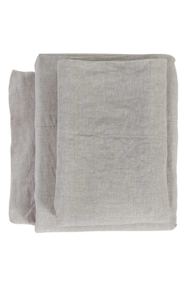 Pom Pom at Home Parker Linen Sheet Set, Main, color, Flax