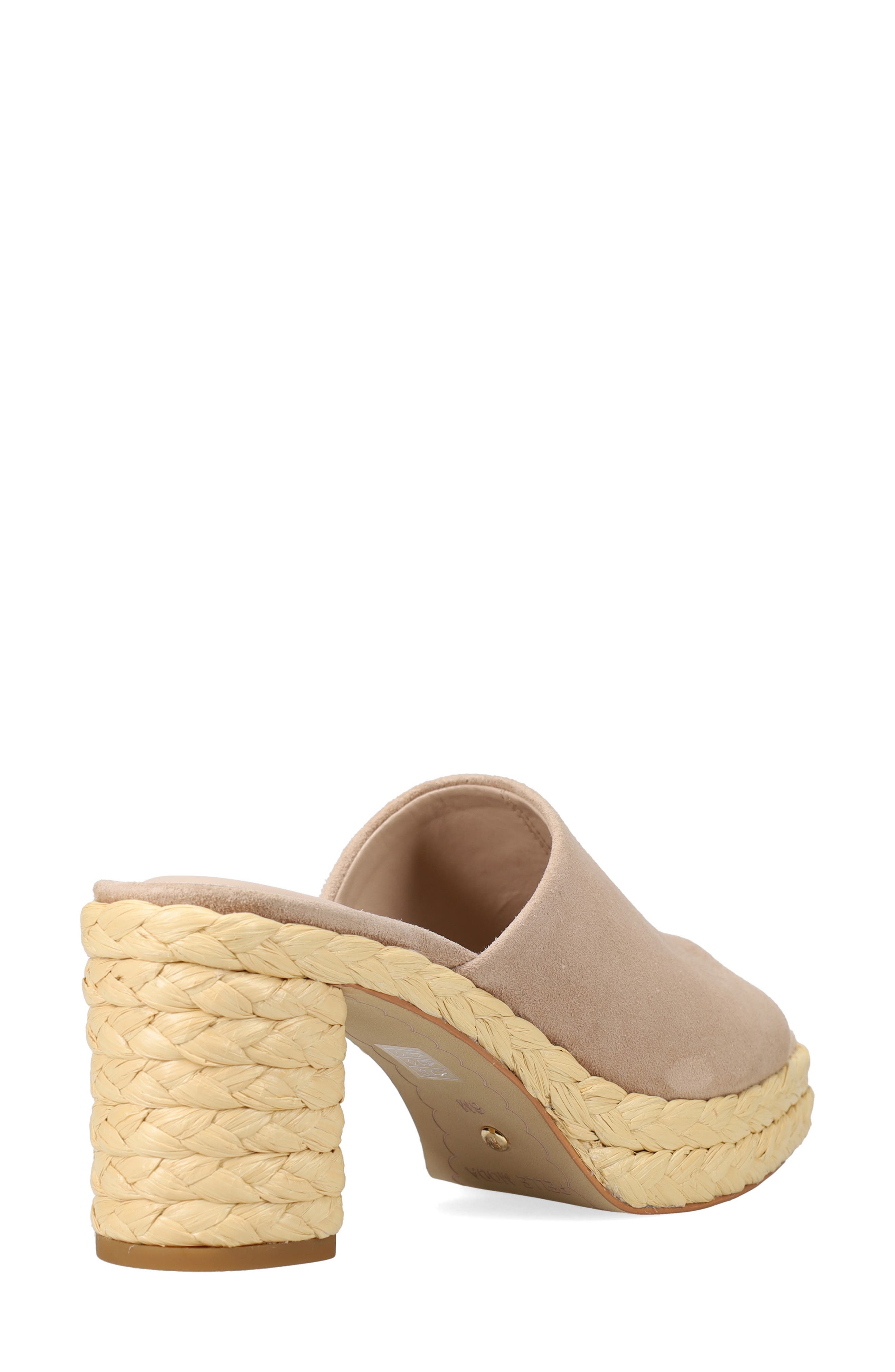 Pelle Moda Capree Espadrille Platform Slide Sandal, Alternate, color, Latte