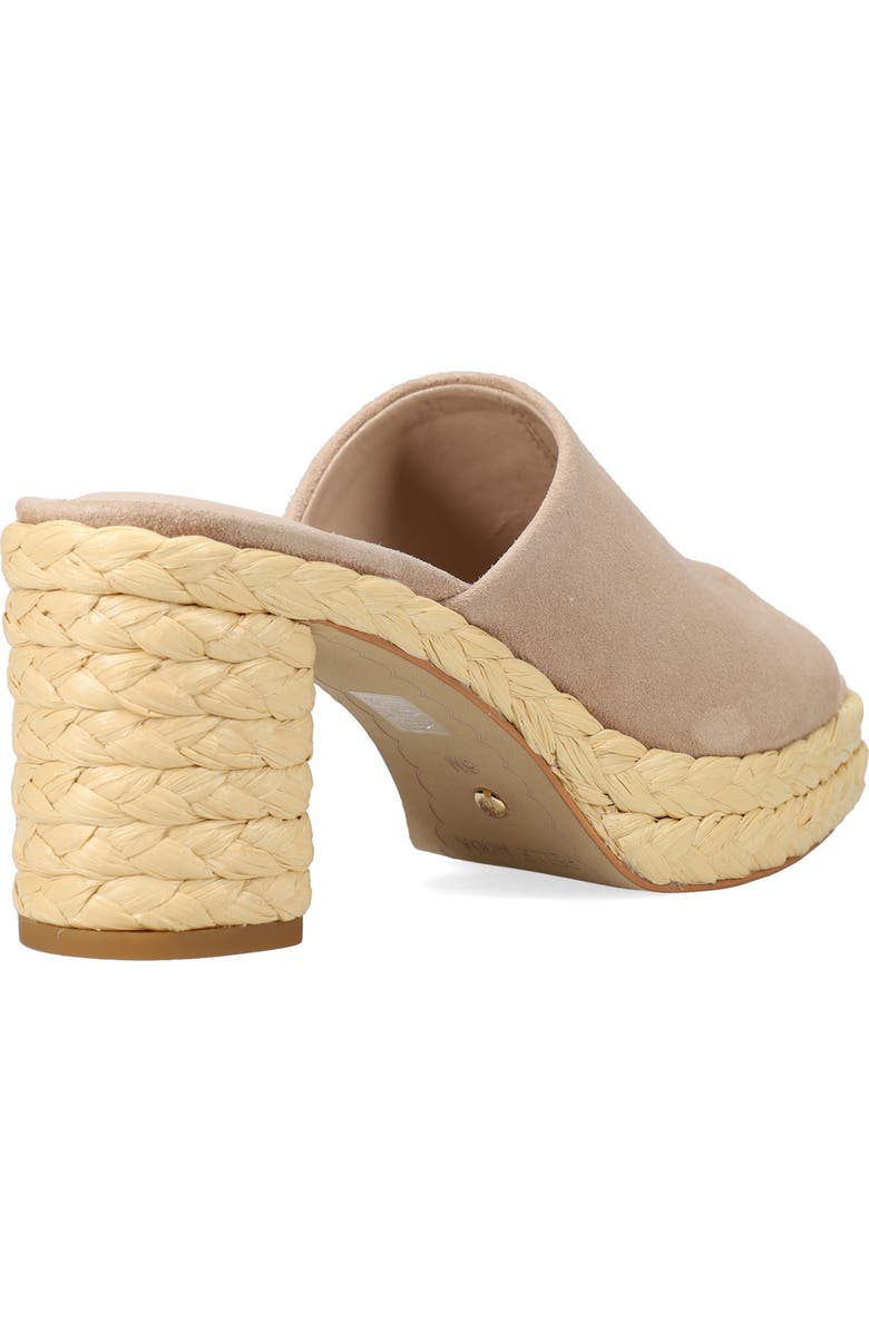 Pelle Moda Capree Espadrille Platform Slide Sandal, Alternate, color, Latte