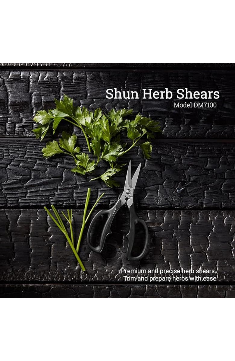 Shun 7.5 Inch Pull Apart Herb Shears, Alternate, color, Ebony