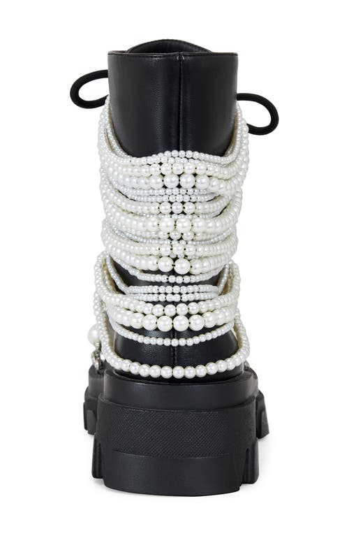 Azalea Wang Twinkley Embellished Combat Boot