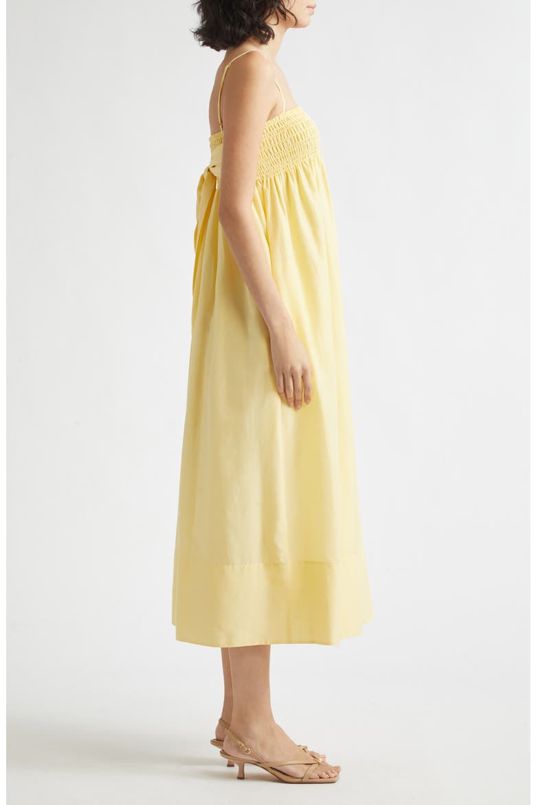 Tie Front Cotton & Silk Maxi Sundress, Alternate, color, DANDELION