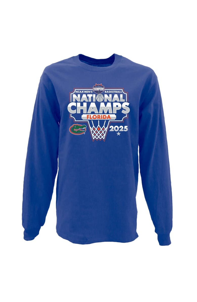 BLUE 84 Men's Blue 84 Royal Florida Gators 2025 NCAA Men's Basketball National Champions Long Sleeve T-Shirt, Alternate, color, 