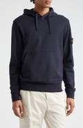 Stone Island Logo Patch Cotton Hoodie