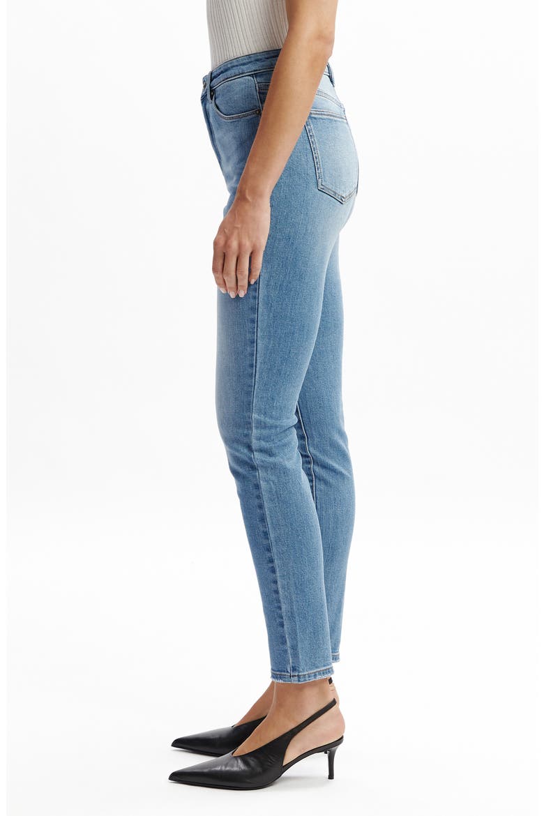 Khloe High Waist Crop Skinny Jeans, Alternate, color, DARK DENIM
