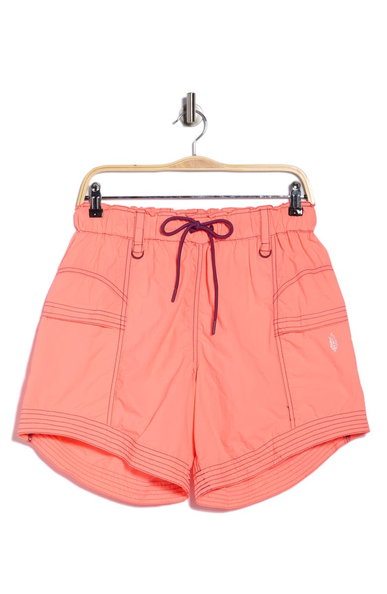 Free People In The Wild Long Shorts, Alternate, color, Burnt Orange