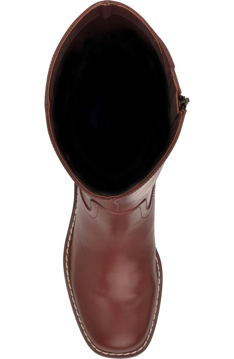 Nine West Broklyn Block Heel Boot, Alternate, color, Medium Brown