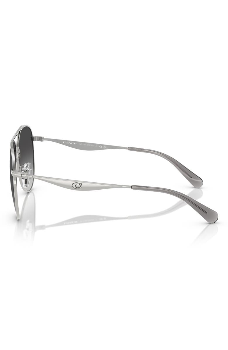 COACH 57mm Gradient Pilot Sunglasses, Alternate, color,