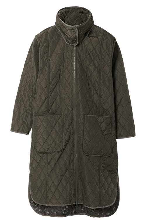 Desigual Odense Reversible Quilted Jacket In Green