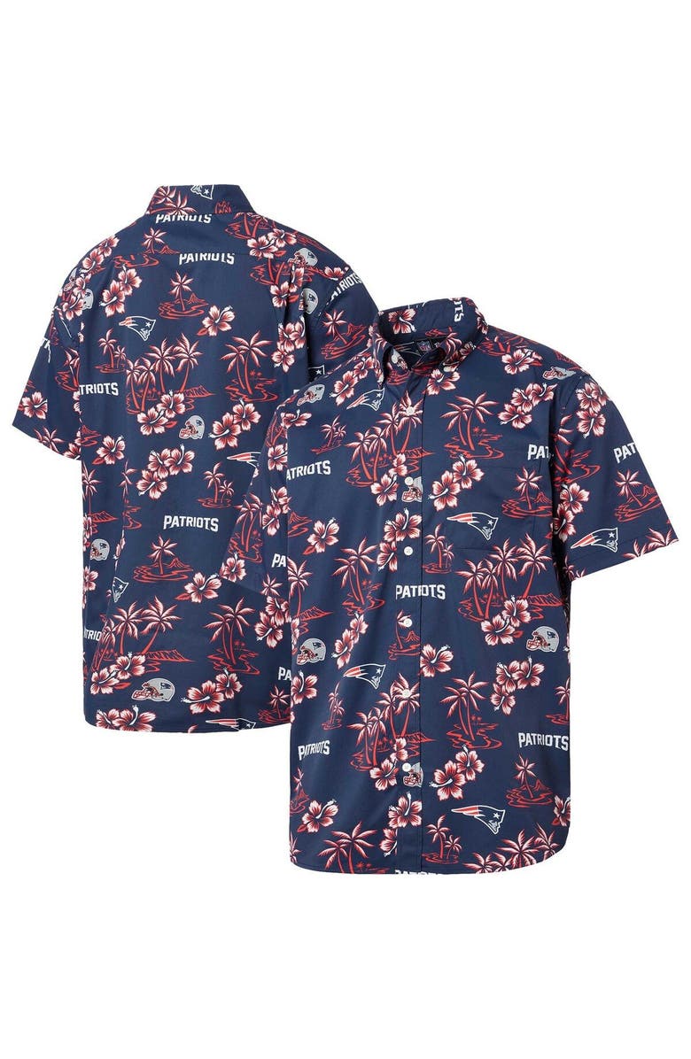 Reyn Spooner Men's Reyn Spooner Navy New England Patriots Kekai Button-Up Shirt, Main, color, Navy