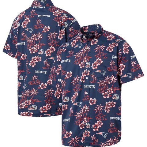Men's Reyn Spooner Navy New England Patriots Kekai Button-Up Shirt