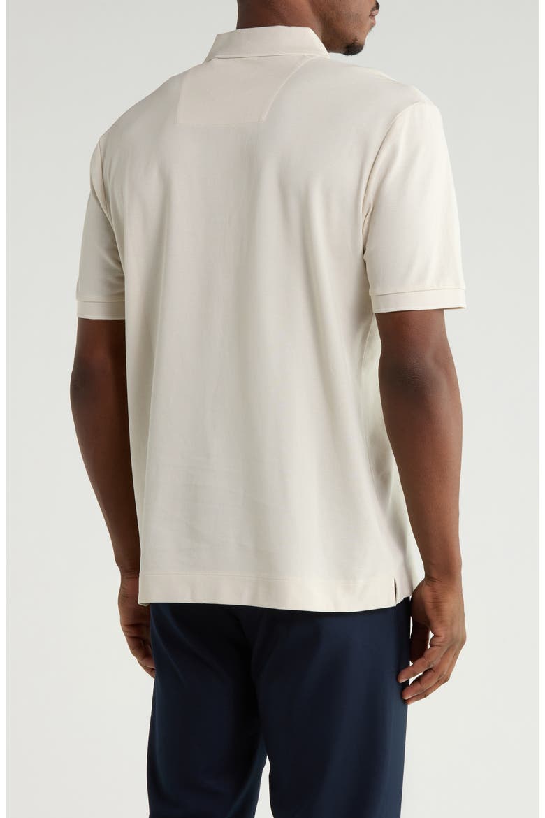 Parris Cotton Knit Polo, Alternate, color, OPEN WHITE