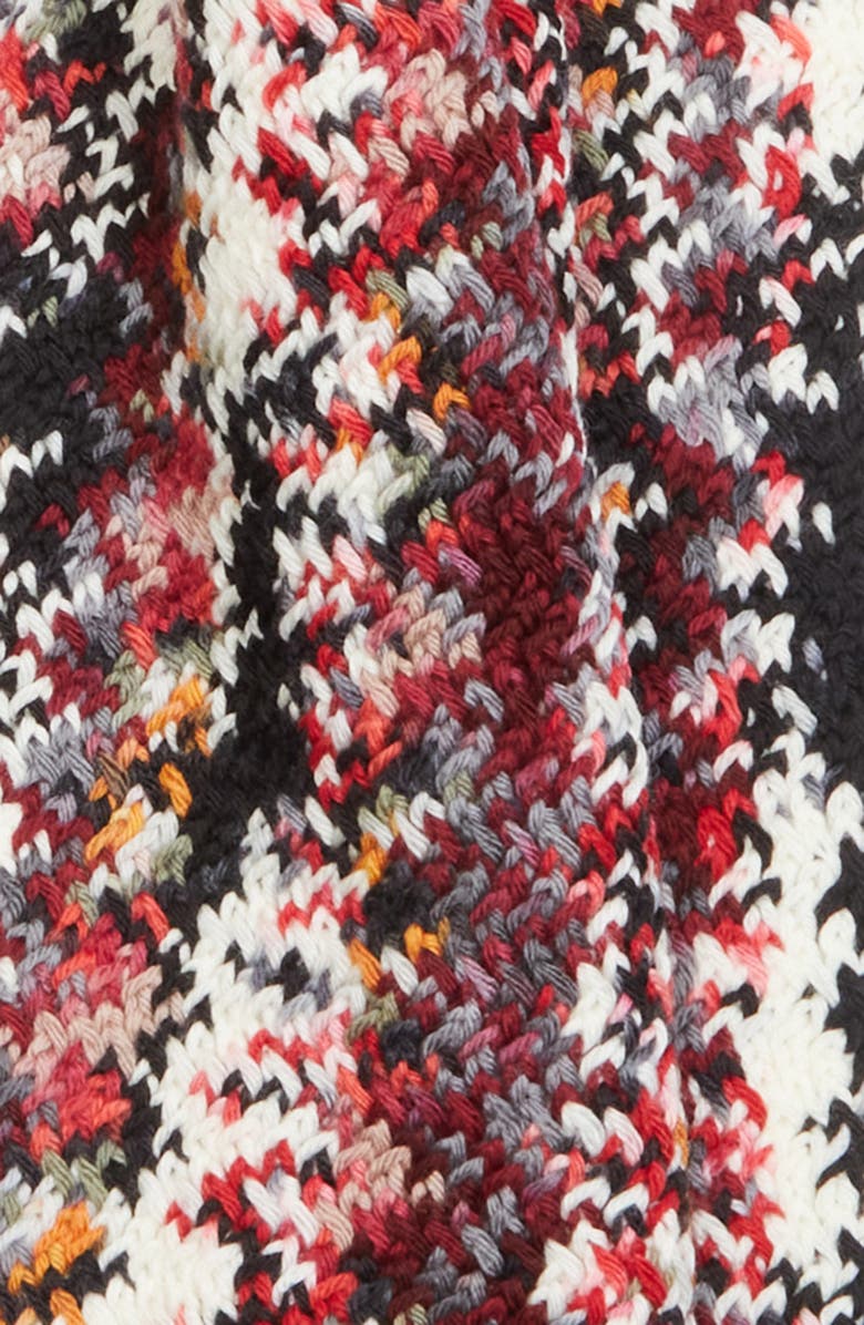 Missoni Zigzag Jacquard Wool Fringe Scarf, Alternate, color, 0001 Red Multi