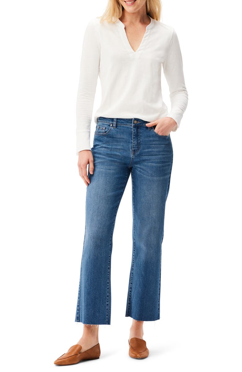 NZT by NIC+ZOE Split Neck Long Sleeve Top, Alternate, color,