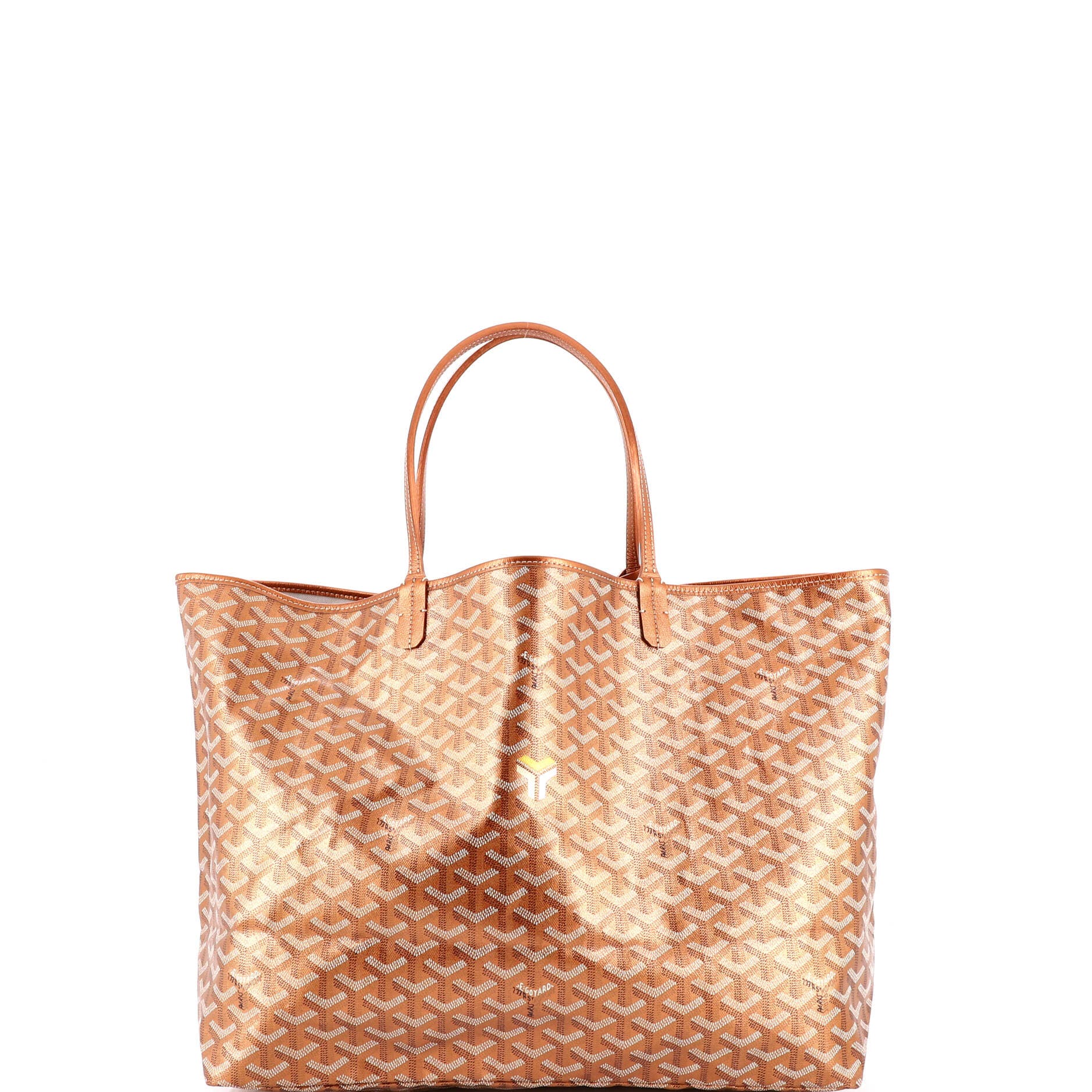 Pre-Owned Goyard Saint Louis Tote Precious Metals Coated Canvas GM, Alternate, color, Rose Gold