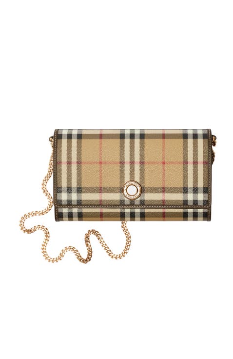 Check Chain Strap Wallet