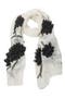 Ivory Floral Embroidered Scarf