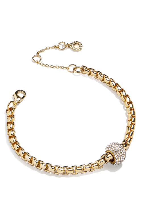 Baublebar Pave Rondelle Jonie Link Bracelet In Gold