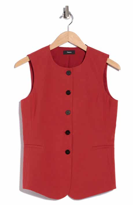 Crewneck Linen Blend Vest