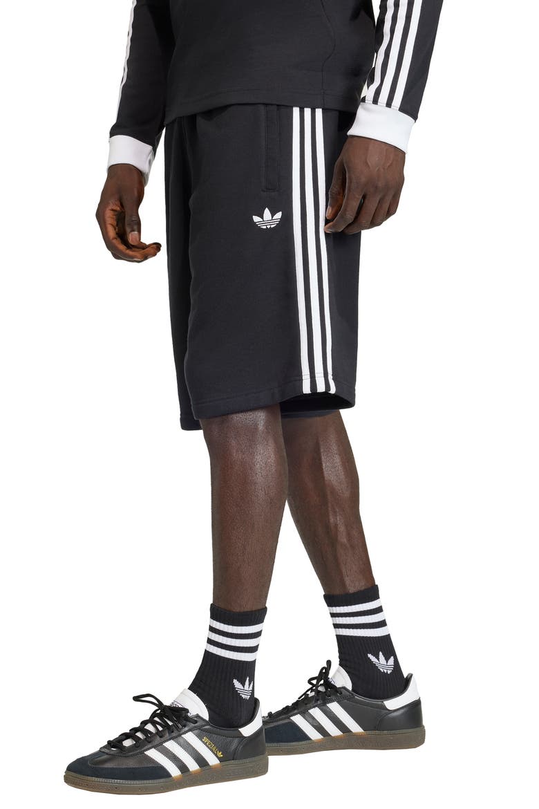 3-Stripes Shorts, Main, color, BLACK