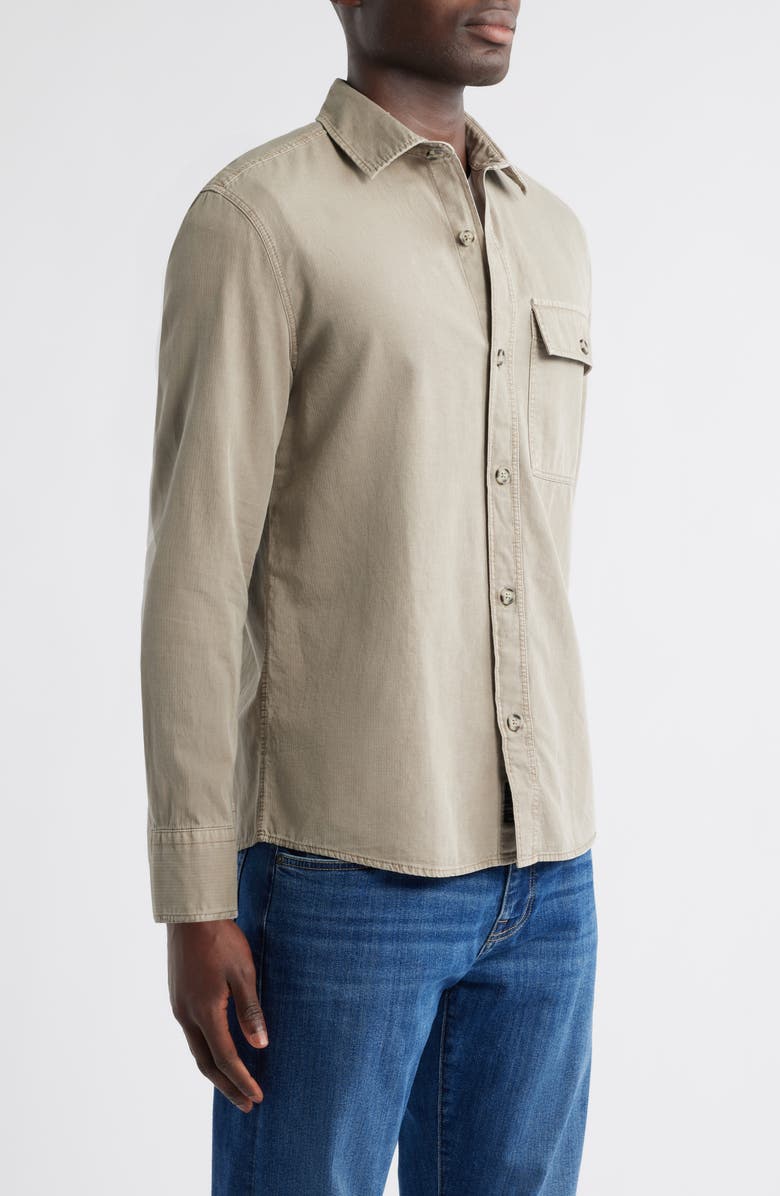Mavi Jeans Cotton & Linen Button-Up Shirt, Alternate, color, Roasted Cashew