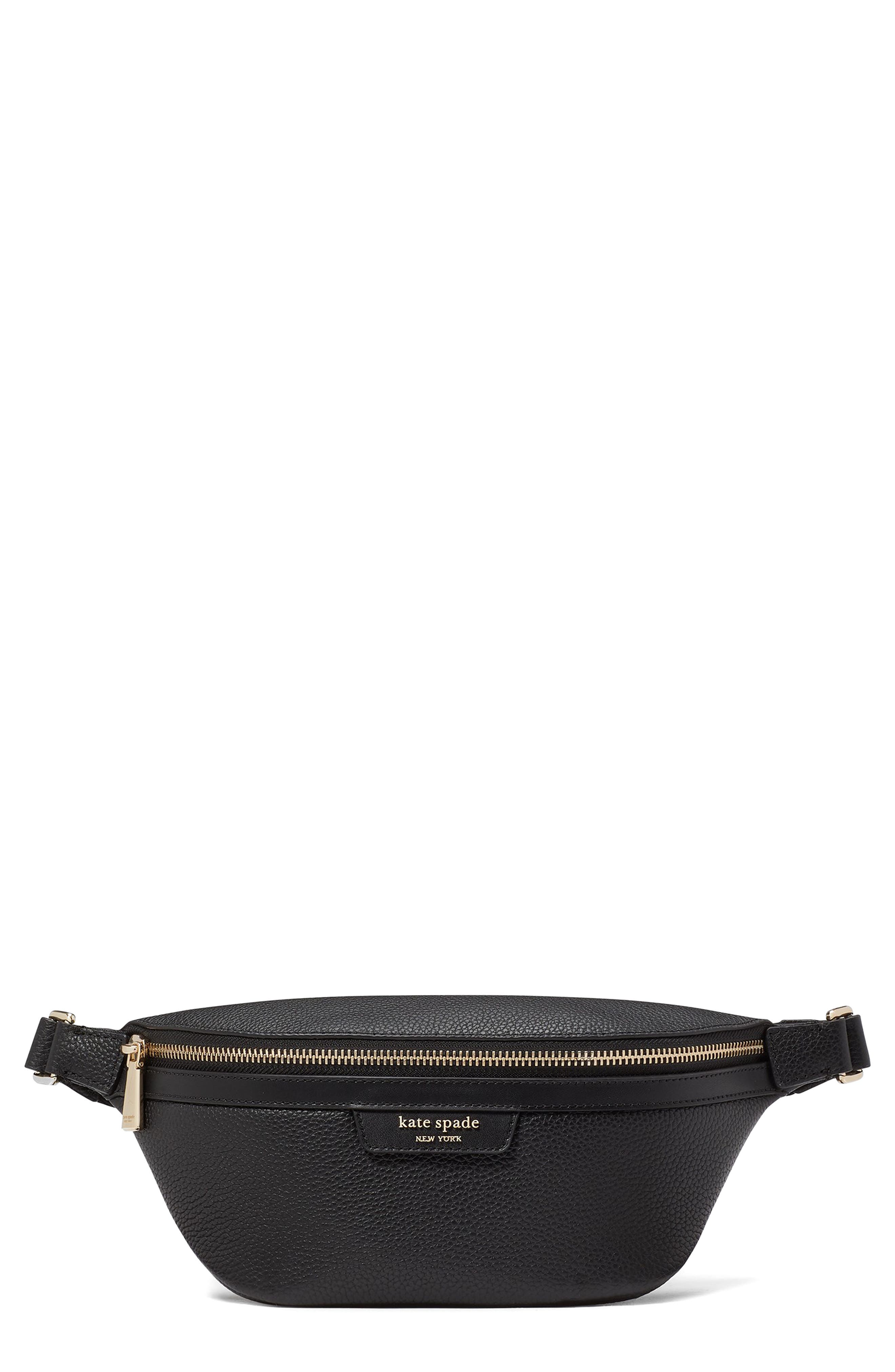 Kate Spade New York hudson pebbled leather belt bag, Main, color, 