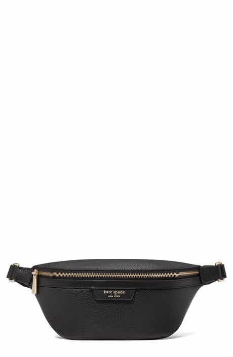 hudson pebbled leather belt bag