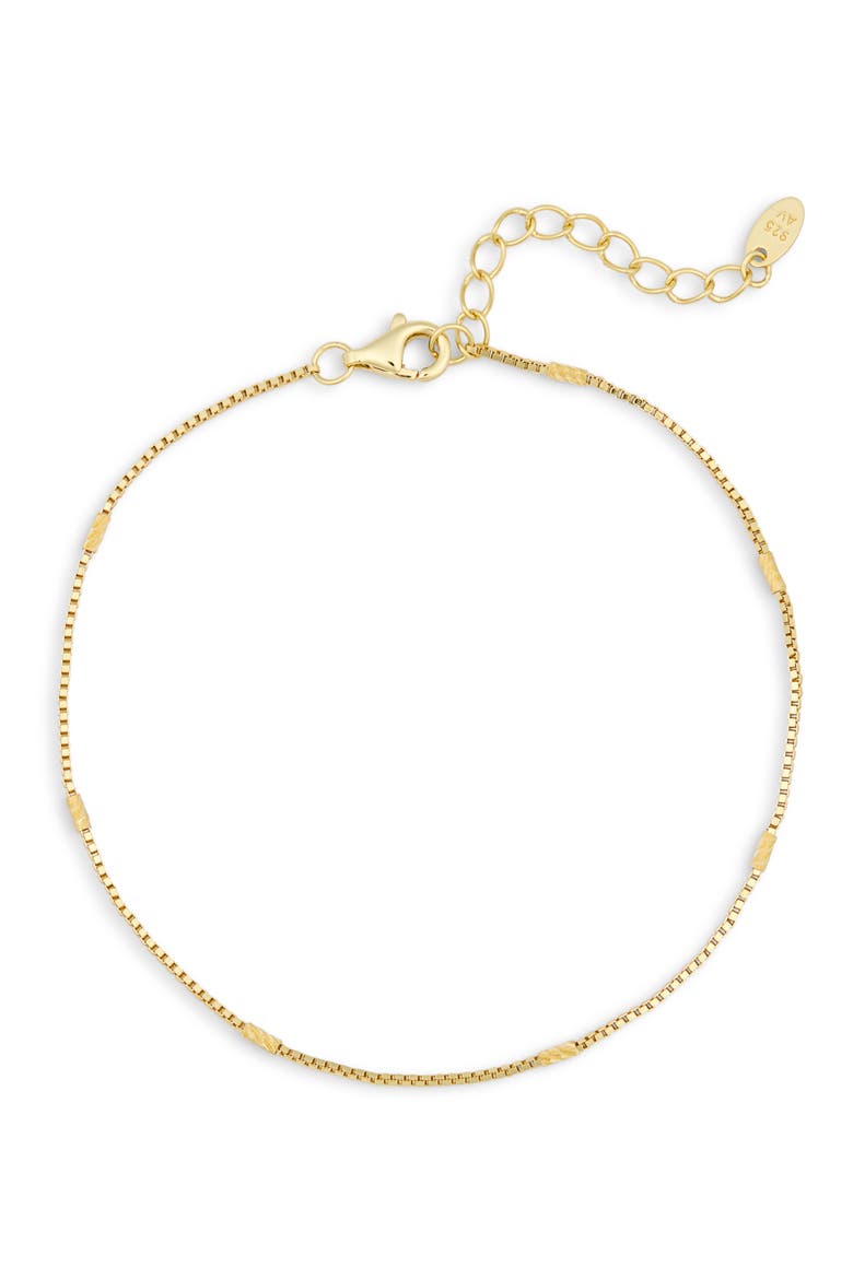 Bar Station Chain Bracelet, Main, color, GOLD