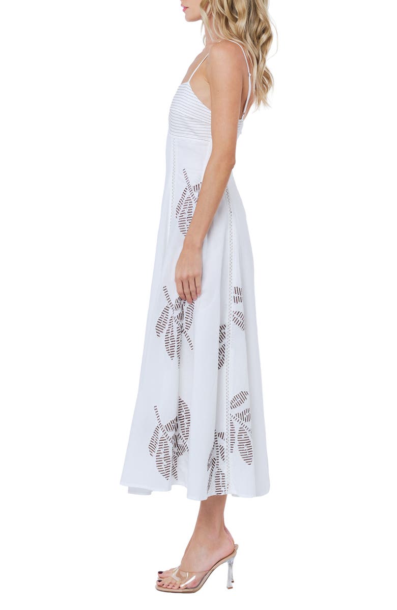 CIEBON Bianca Embroidered Midi Sundress, Alternate, color, 