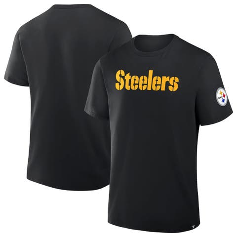 Men's Fanatics  Black Pittsburgh Steelers Legacy Cotton T-Shirt