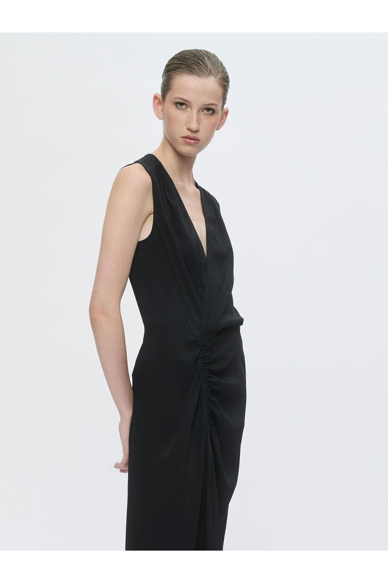 AGNES Wrap dress, Alternate, color, Black