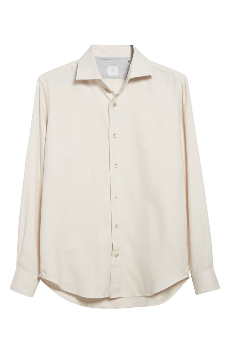 Eleventy Dandy Button-Up Shirt, Alternate, color, 02 Sand