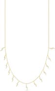 SPHERA MILANO Cubic Zirconia Pavé Lightning Charm Necklace